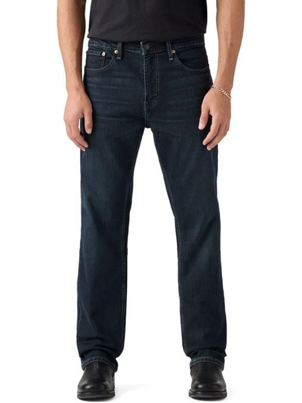 Men's Relaxed Straight Jeans - Comfortable Fit, Versatile Style, Classic Denim